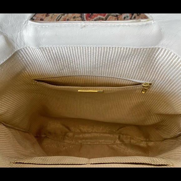 Lauren Merkin Woven& Leather Handbag - Picture 3 of 10